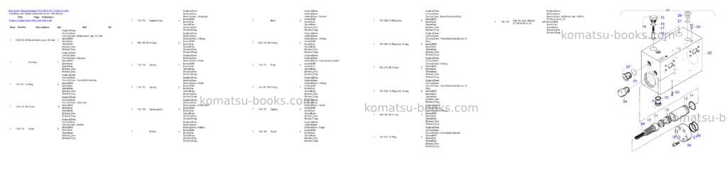 Komatsu pc5500-6 s/n 15140 Parts catalog cover Page 8 Komatsu pc5500-6 s/n 15140 Parts catalog cover Page 8