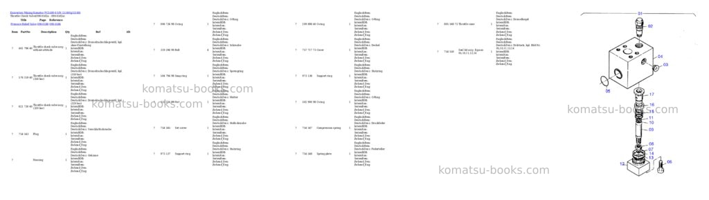 Komatsu pc5500-6 s/n 15140 Parts catalog cover Page 9 Komatsu pc5500-6 s/n 15140 Parts catalog cover Page 9