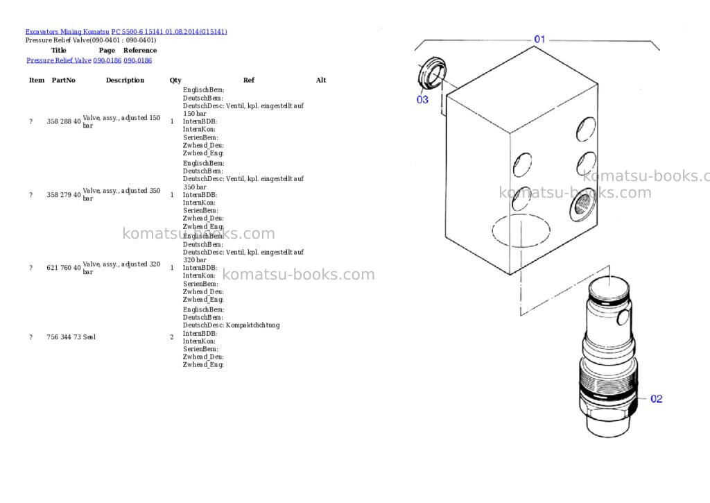 Komatsu pc 5500-6 15141 01.08.2014 Parts catalog cover Page 5