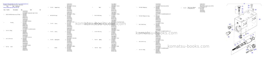 Komatsu pc 5500-6 15141 01.08.2014 Parts catalog cover Page 8