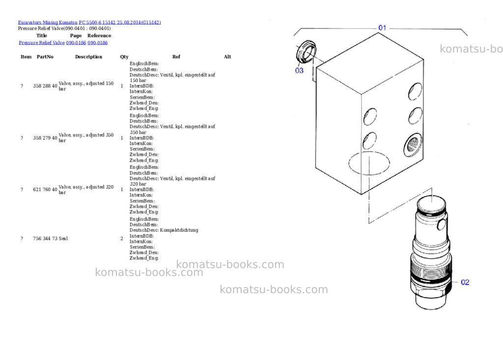 Komatsu pc 5500-6 15142 25.08.2014 Parts catalog cover Page 5 Komatsu pc 5500-6 15142 25.08.2014 Parts catalog cover Page 5