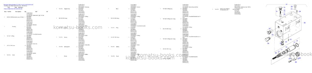 Komatsu pc 5500-6 15142 25.08.2014 Parts catalog cover Page 8 Komatsu pc 5500-6 15142 25.08.2014 Parts catalog cover Page 8