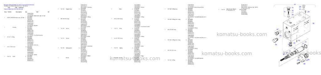 Komatsu pc 5500-6 15143 20.06.2014 Parts catalog cover Page 8