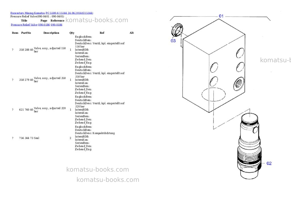 Komatsu pc 5500-6 15144 24.06.2014 Parts catalog cover Page 5 Komatsu pc 5500-6 15144 24.06.2014 Parts catalog cover Page 5