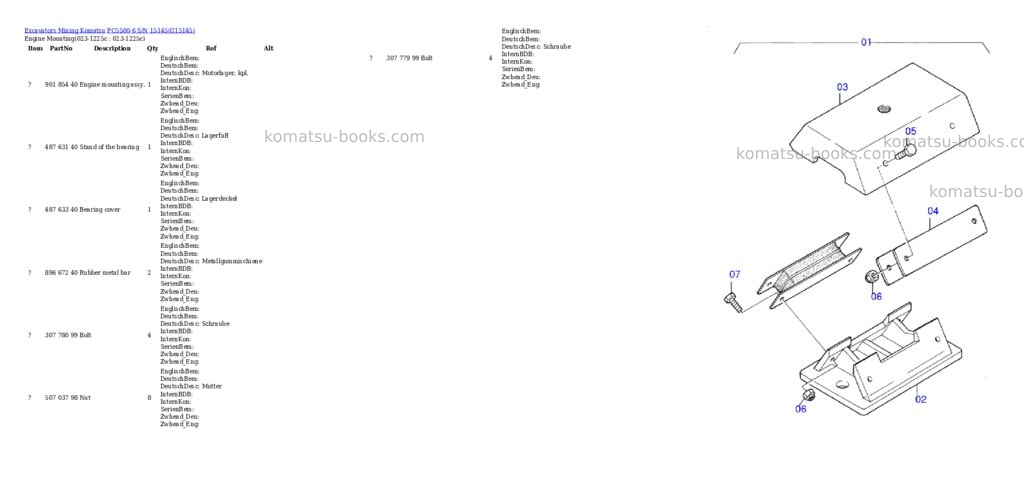 Komatsu pc5500-6 s/n 15145 Parts catalog cover Komatsu pc5500-6 s/n 15145 Parts catalog cover