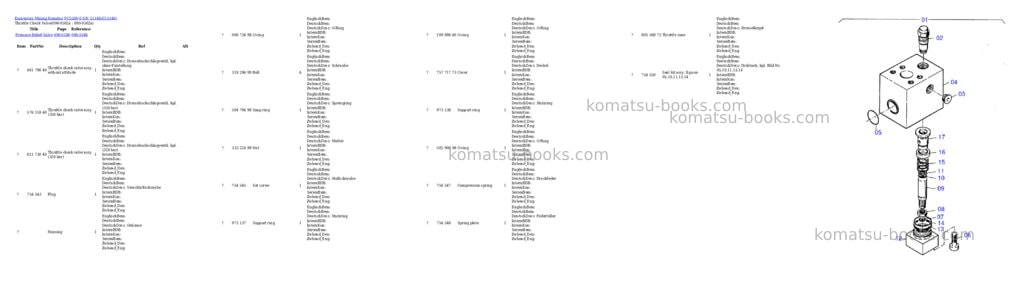 Komatsu pc5500-6 s/n 15146 Parts catalog cover Page 8