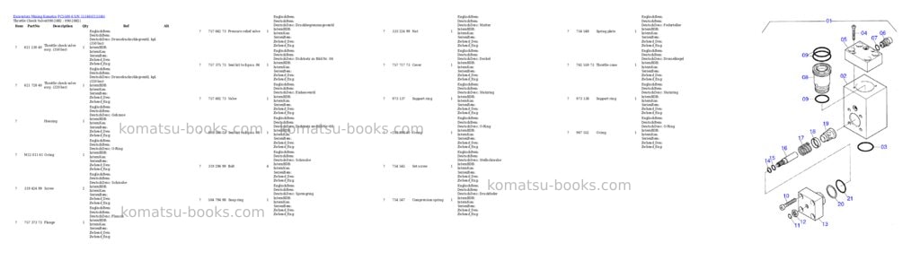 Komatsu pc5500-6 s/n 15146 Parts catalog cover Page 9