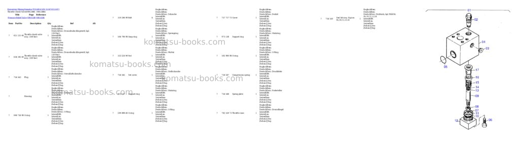 Komatsu pc5500-6 s/n 15147 Parts catalog cover Page 10 Komatsu pc5500-6 s/n 15147 Parts catalog cover Page 10