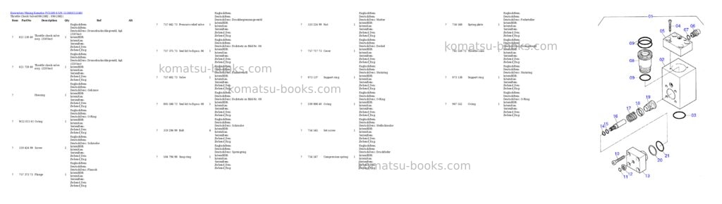 Komatsu pc5500-6 s/n 15148 Parts catalog cover Page 9 Komatsu pc5500-6 s/n 15148 Parts catalog cover Page 9