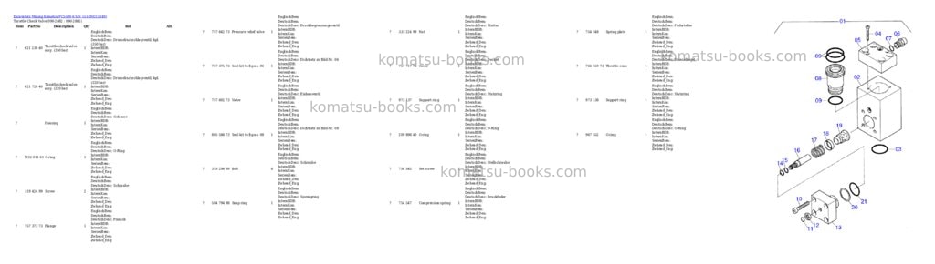 Komatsu pc5500-6 s/n 15149 Parts catalog cover Page 9 Komatsu pc5500-6 s/n 15149 Parts catalog cover Page 9