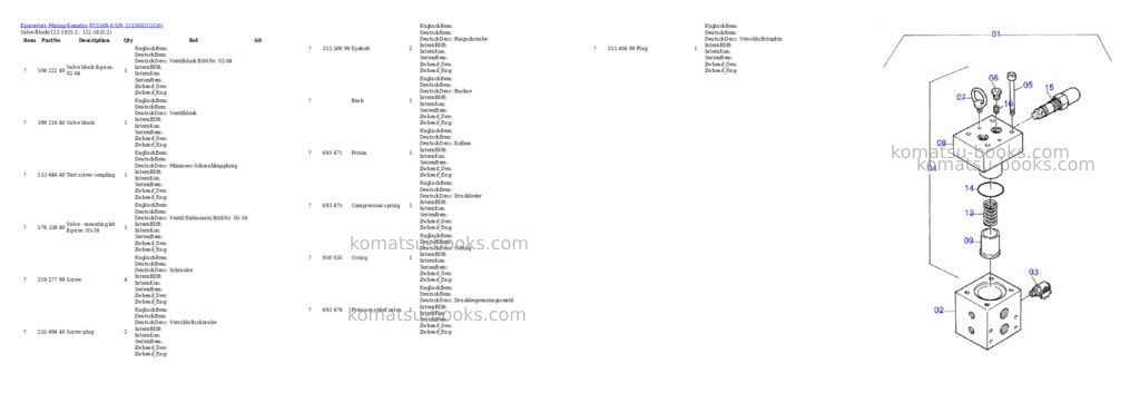 Komatsu pc5500-6 s/n 15150 Parts catalog cover Page 8 Komatsu pc5500-6 s/n 15150 Parts catalog cover Page 8