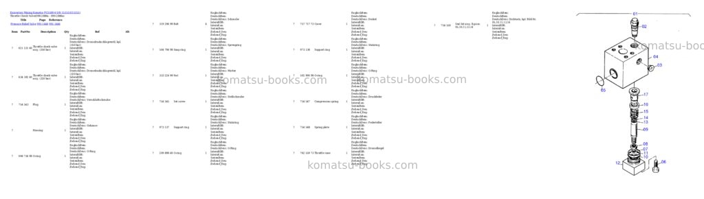 Komatsu pc5500-6 s/n 15151 Parts catalog cover Page 6