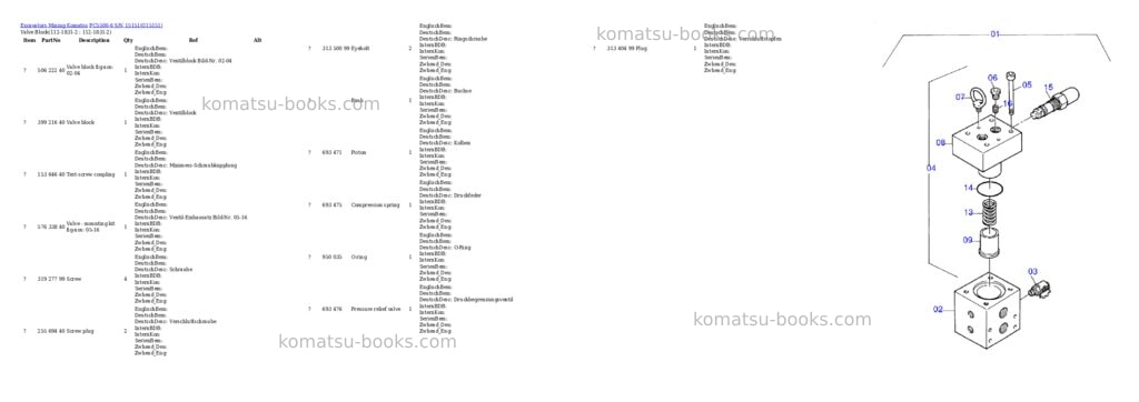 Komatsu pc5500-6 s/n 15151 Parts catalog cover Page 8