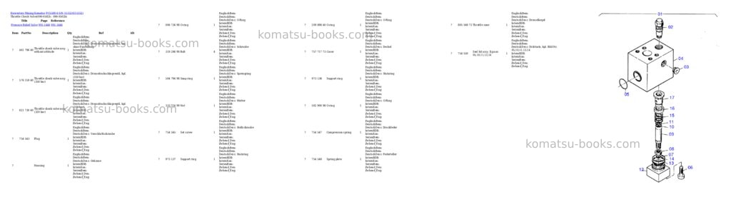 Komatsu pc5500-6 s/n 15152 Parts catalog cover Page 5 Komatsu pc5500-6 s/n 15152 Parts catalog cover Page 5
