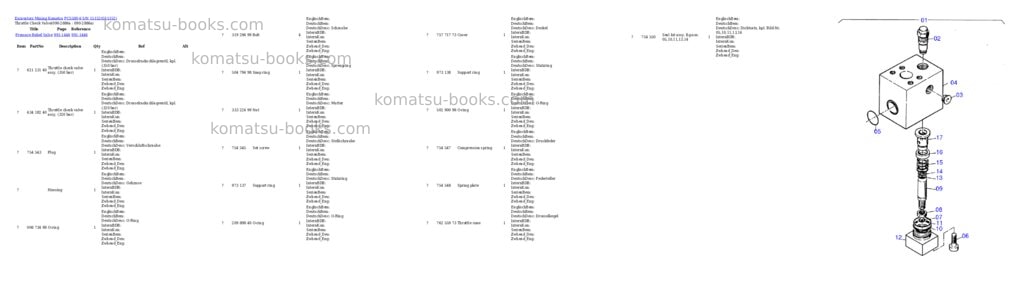 Komatsu pc5500-6 s/n 15152 Parts catalog cover Page 7 Komatsu pc5500-6 s/n 15152 Parts catalog cover Page 7