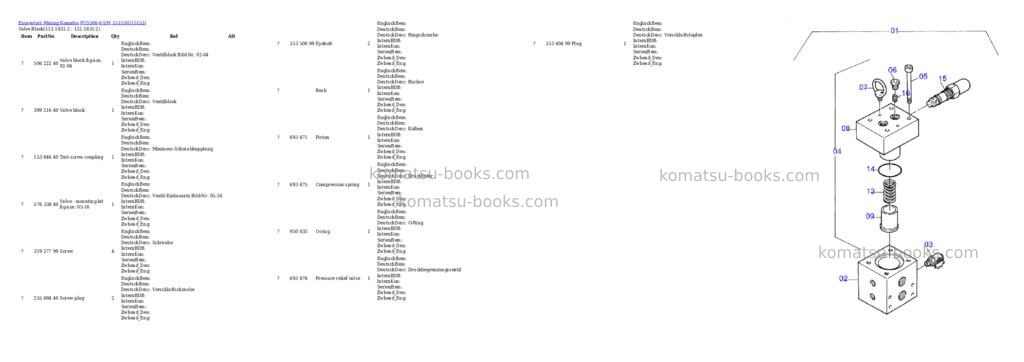 Komatsu pc5500-6 s/n 15153 Parts catalog cover Page 9 Komatsu pc5500-6 s/n 15153 Parts catalog cover Page 9