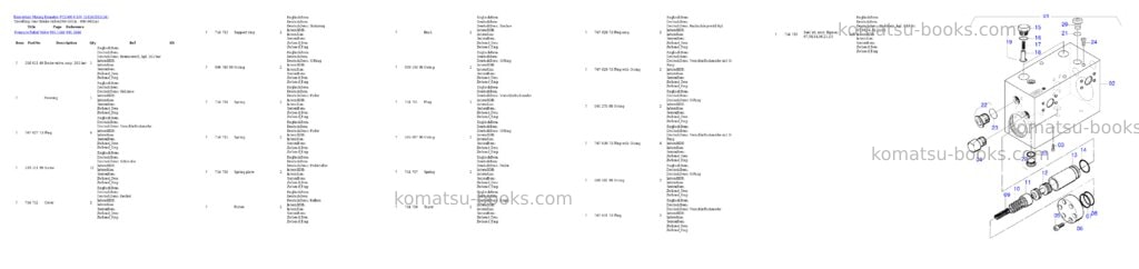Komatsu pc5500-6 s/n 15154 Parts catalog cover Page 4 Komatsu pc5500-6 s/n 15154 Parts catalog cover Page 4