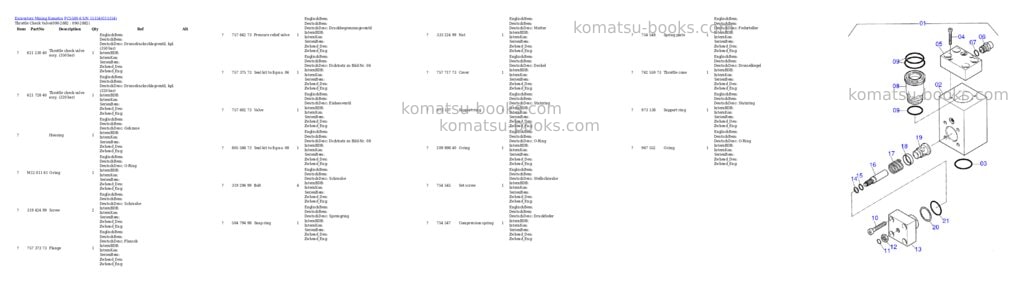 Komatsu pc5500-6 s/n 15154 Parts catalog cover Page 6 Komatsu pc5500-6 s/n 15154 Parts catalog cover Page 6