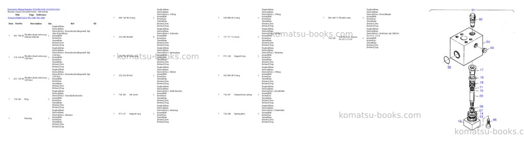 Komatsu pc5500-6 s/n 15155 Parts catalog cover Page 5 Komatsu pc5500-6 s/n 15155 Parts catalog cover Page 5