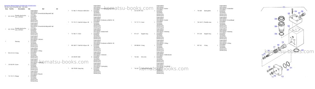Komatsu pc5500-6 s/n 15155 Parts catalog cover Page 6 Komatsu pc5500-6 s/n 15155 Parts catalog cover Page 6