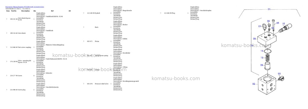 Komatsu pc5500-6 s/n 15155 Parts catalog cover Page 9 Komatsu pc5500-6 s/n 15155 Parts catalog cover Page 9