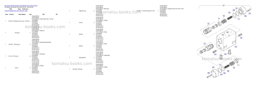 Komatsu pc5500-6e s/n 15156 Parts catalog cover Page 3 Komatsu pc5500-6e s/n 15156 Parts catalog cover Page 3