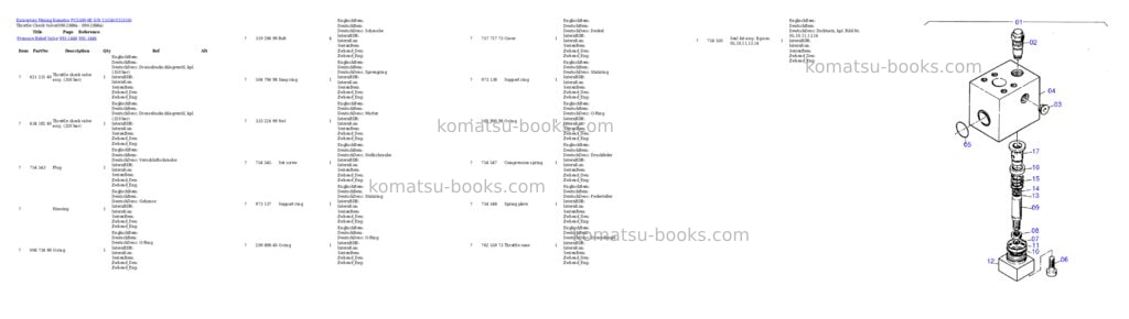 Komatsu pc5500-6e s/n 15156 Parts catalog cover Page 6 Komatsu pc5500-6e s/n 15156 Parts catalog cover Page 6