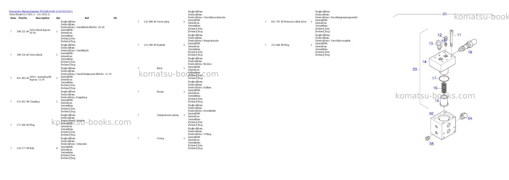Komatsu pc5500-6 s/n 15157 Parts catalog cover Page 10 Komatsu pc5500-6 s/n 15157 Parts catalog cover Page 10