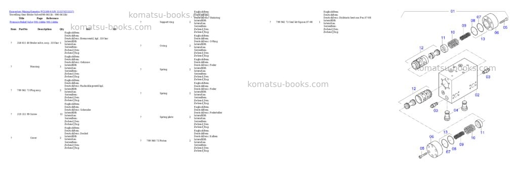 Komatsu pc5500-6 s/n 15157 Parts catalog cover Page 6 Komatsu pc5500-6 s/n 15157 Parts catalog cover Page 6