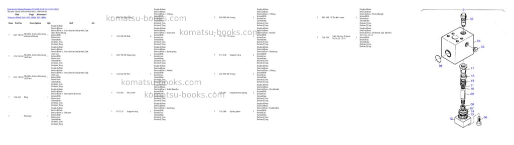 Komatsu pc5500-6 s/n 15157 Parts catalog cover Page 7 Komatsu pc5500-6 s/n 15157 Parts catalog cover Page 7