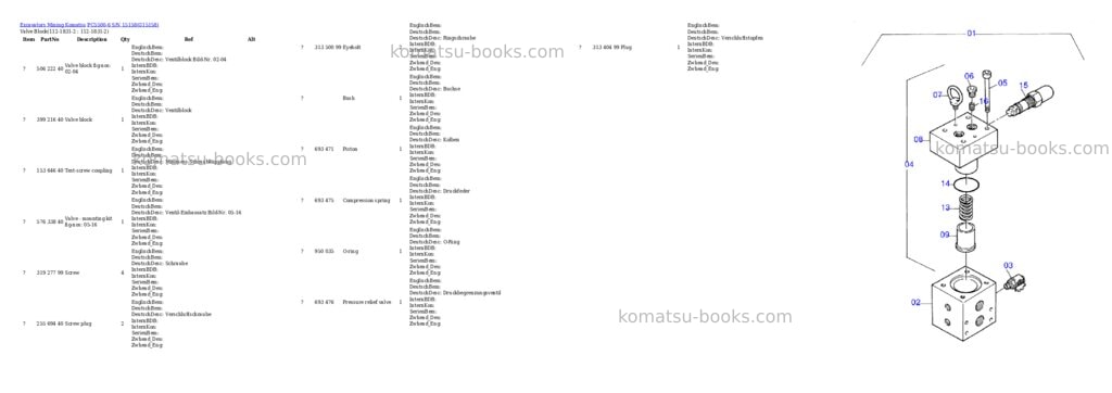 Komatsu pc5500-6 s/n 15158 Parts catalog cover Page 10 Komatsu pc5500-6 s/n 15158 Parts catalog cover Page 10