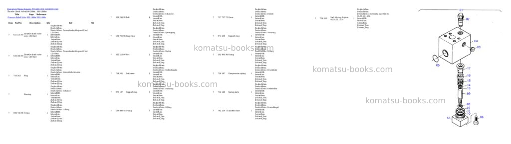 Komatsu pc5500-6 s/n 15158 Parts catalog cover Page 8 Komatsu pc5500-6 s/n 15158 Parts catalog cover Page 8