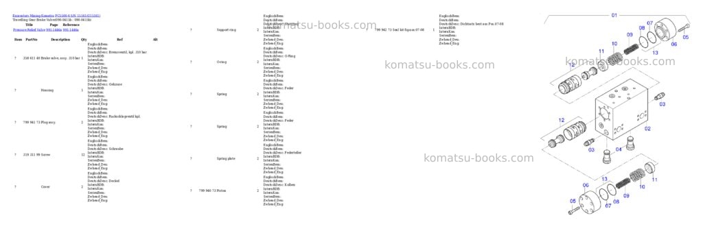 Komatsu pc5500-6 s/n 15161 Parts catalog cover Page 4 Komatsu pc5500-6 s/n 15161 Parts catalog cover Page 4