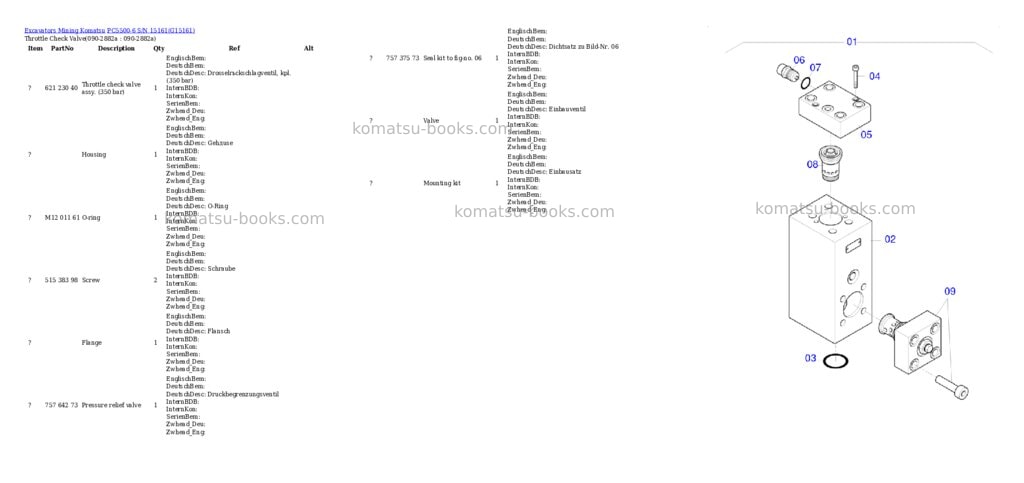 Komatsu pc5500-6 s/n 15161 Parts catalog cover Page 6 Komatsu pc5500-6 s/n 15161 Parts catalog cover Page 6