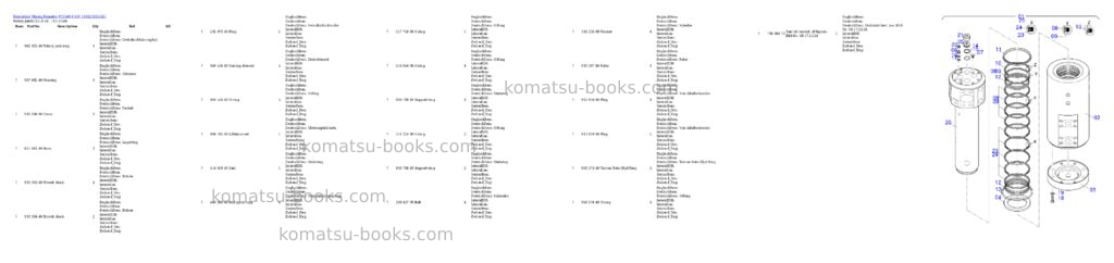 Komatsu pc5500-6 s/n 15162 Parts catalog cover Page 10 Komatsu pc5500-6 s/n 15162 Parts catalog cover Page 10
