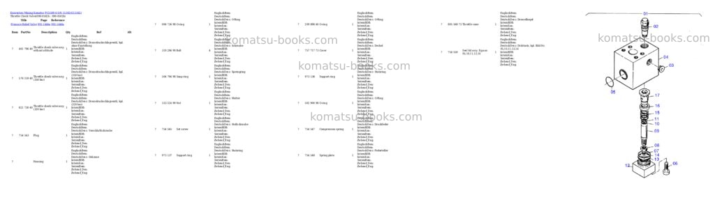 Komatsu pc5500-6 s/n 15162 Parts catalog cover Page 5 Komatsu pc5500-6 s/n 15162 Parts catalog cover Page 5