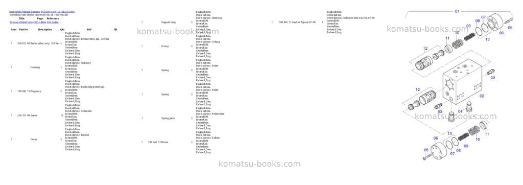 Komatsu pc5500-6 s/n 15164 Parts catalog cover Page 4 Komatsu pc5500-6 s/n 15164 Parts catalog cover Page 4