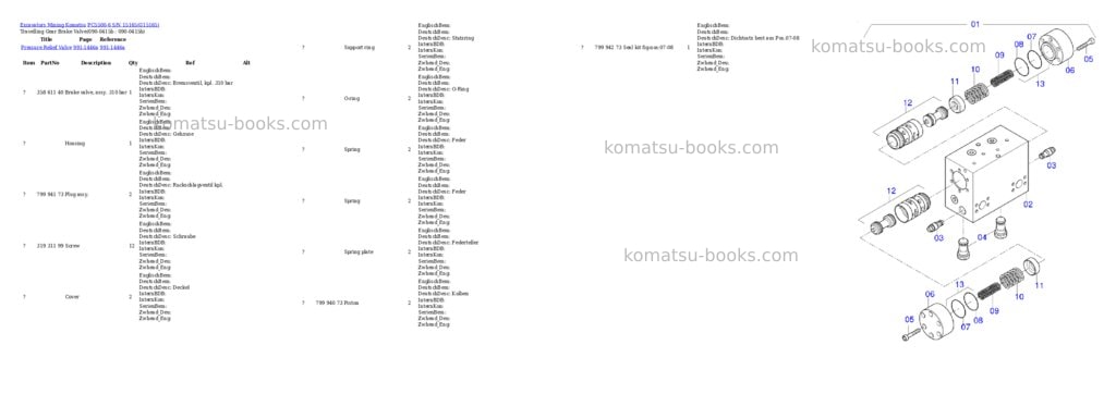 Komatsu pc5500-6 s/n 15165 Parts catalog cover Page 4 Komatsu pc5500-6 s/n 15165 Parts catalog cover Page 4
