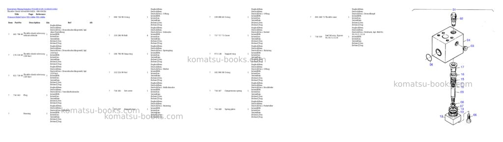 Komatsu pc5500-6 s/n 15165 Parts catalog cover Page 5 Komatsu pc5500-6 s/n 15165 Parts catalog cover Page 5