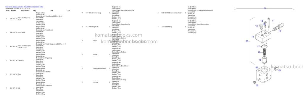 Komatsu pc5500-6 s/n 15165 Parts catalog cover Page 9 Komatsu pc5500-6 s/n 15165 Parts catalog cover Page 9