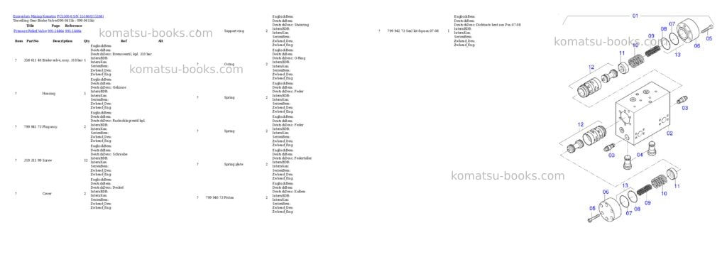 Komatsu pc5500-6 s/n 15166 Parts catalog cover Page 4 Komatsu pc5500-6 s/n 15166 Parts catalog cover Page 4