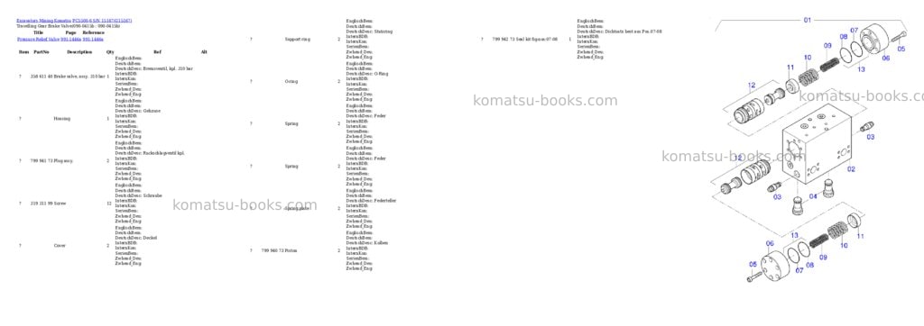 Komatsu pc5500-6 s/n 15167 Parts catalog cover Page 4 Komatsu pc5500-6 s/n 15167 Parts catalog cover Page 4