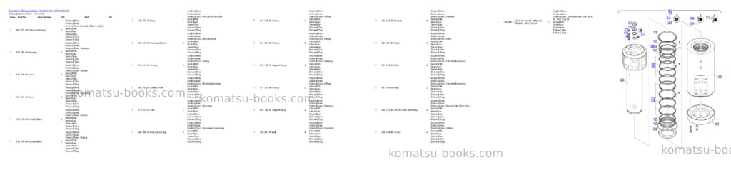 Komatsu PC5500-6 S/N 15170 Parts catalog cover Page 10 Komatsu PC5500-6 S/N 15170 Parts catalog cover Page 10