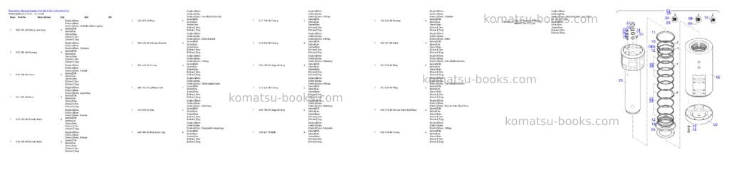 Komatsu PC5500-6 S/N 15174 Parts catalog cover Page 10 Komatsu PC5500-6 S/N 15174 Parts catalog cover Page 10