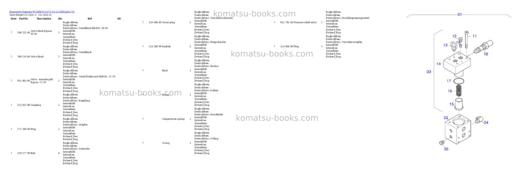 Komatsu PC5500-6 15175 23.12.2020 Parts catalog cover Page 8 Komatsu PC5500-6 15175 23.12.2020 Parts catalog cover Page 8