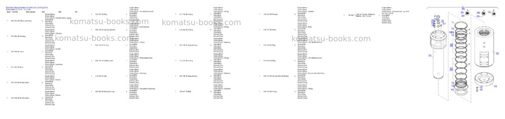 Komatsu PC5500-6 S/N 15176 Parts catalog cover Page 10 Komatsu PC5500-6 S/N 15176 Parts catalog cover Page 10