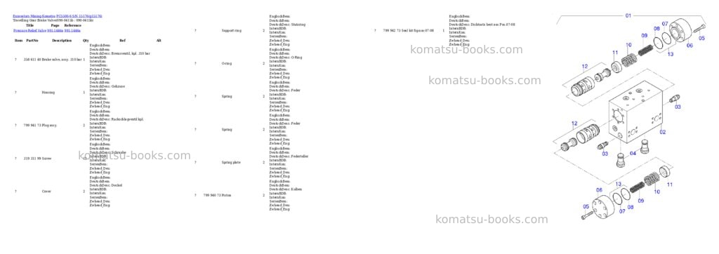 Komatsu PC5500-6 S/N 15176 Parts catalog cover Page 4 Komatsu PC5500-6 S/N 15176 Parts catalog cover Page 4
