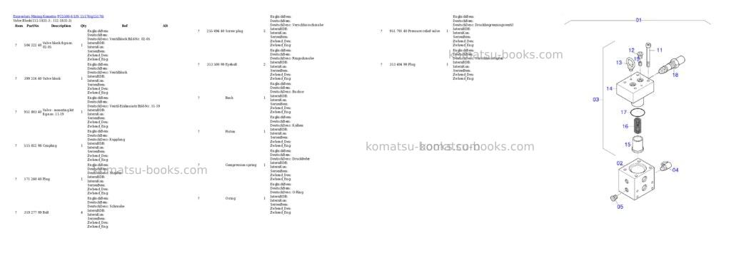 Komatsu PC5500-6 S/N 15176 Parts catalog cover Page 8 Komatsu PC5500-6 S/N 15176 Parts catalog cover Page 8