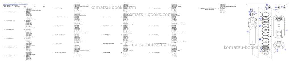 Komatsu PC5500-6 S/N 15177 Parts catalog cover Page 10 Komatsu PC5500-6 S/N 15177 Parts catalog cover Page 10