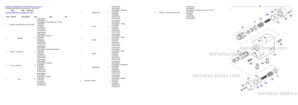 Komatsu PC5500-6 S/N 15177 Parts catalog cover Page 4 Komatsu PC5500-6 S/N 15177 Parts catalog cover Page 4